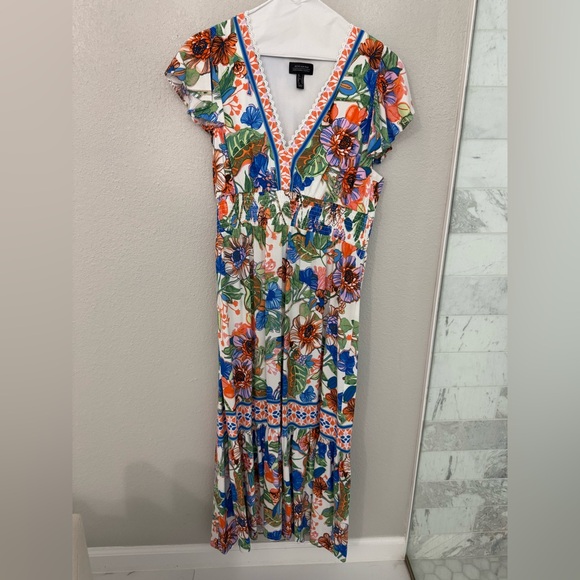 Adrianna Papell Multicolor Floral Maxi Dress - Picture 1 of 4